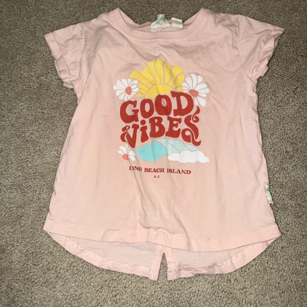 Pink long beach island tee